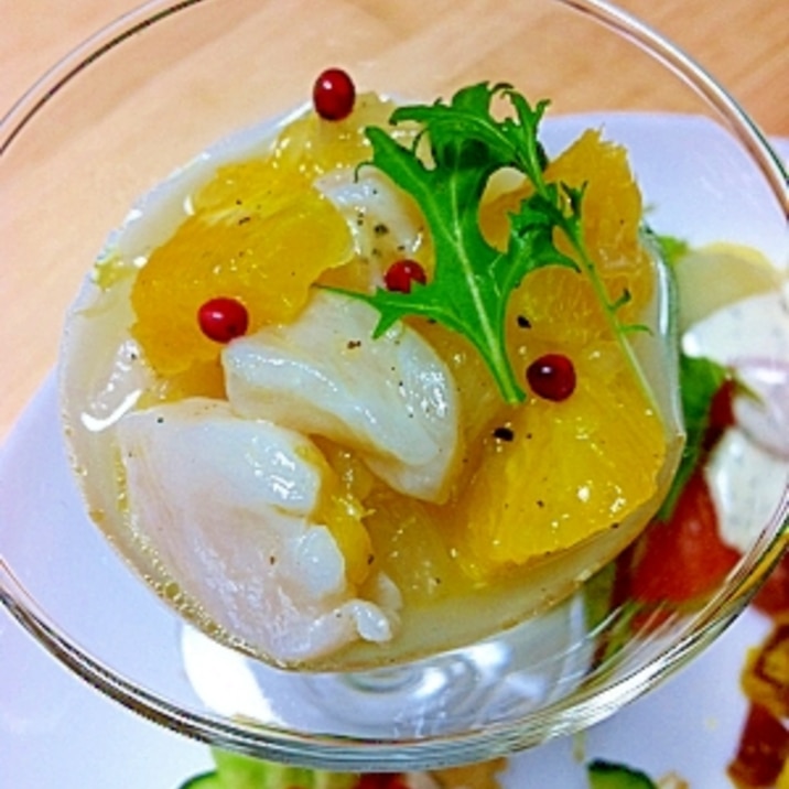 カフェ風 ホタテのオレンジマリネ 前菜 レシピ 作り方 By Superkinoko 楽天レシピ カフェ風 ホタテのオレンジマリネ 前菜 レシピ 作り方 By Superkinoko 楽天レシピ